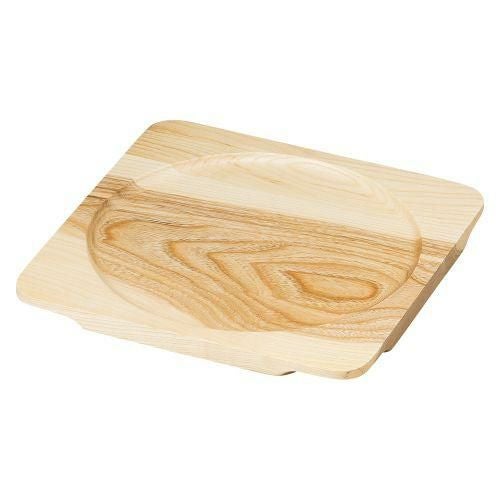 白木正角木台Jφ250 28×28×H1.5cm 390-239