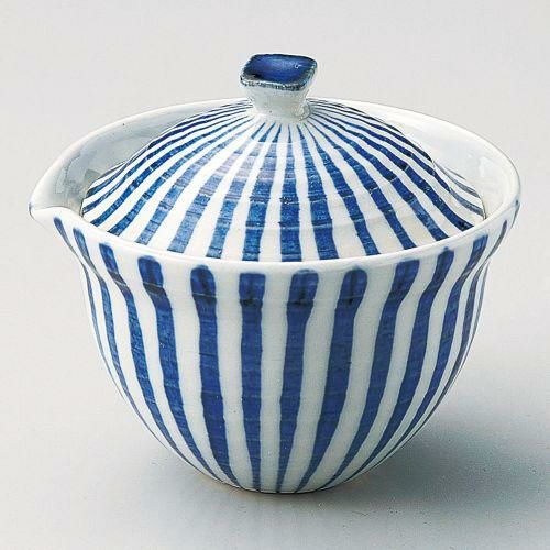 ゴス十草片口スリ目蓋付鉢 11.5×11.2×10.8cm 110-239