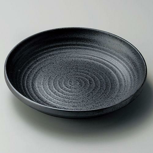 黒結晶8.0皿 φ25.5×5cm 203-069