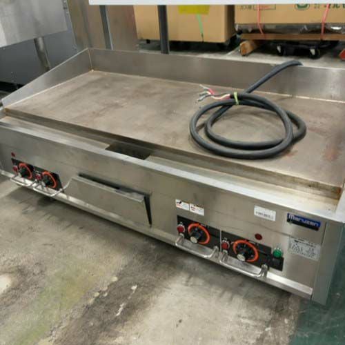 【1年のみ使用その後倉庫保管】MEG-126 マルゼン　電気グリラー　 200V 業界最長1年保証】電気グリドル マルゼン MEG-126 業務用 中古/送料