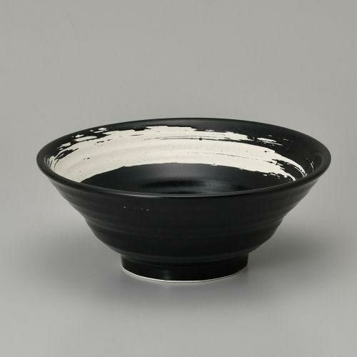 極刷毛黒六兵衛7.0丼 φ22.5×8.8cm 599-019