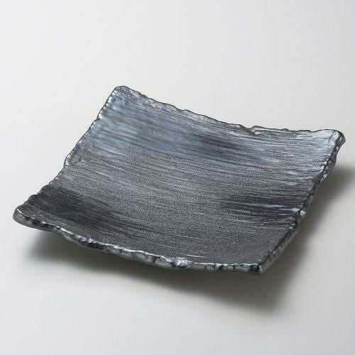 大和扇23cm正角皿 24×23.5×3.5cm 184-059