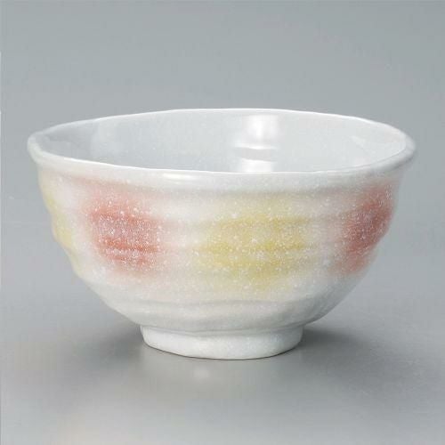 橙黄変型大丼 17.3×16.5×9cm 320-409