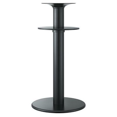 スチールベースハイテーブル脚（棚板付） ベースサイズ：600φ×高さ1000 品番：RSQ 塗装カラー：444-TN ポール：101φ