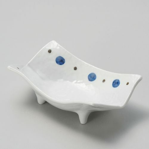 二色水玉向付 17.5×10.5×6cm 045-079