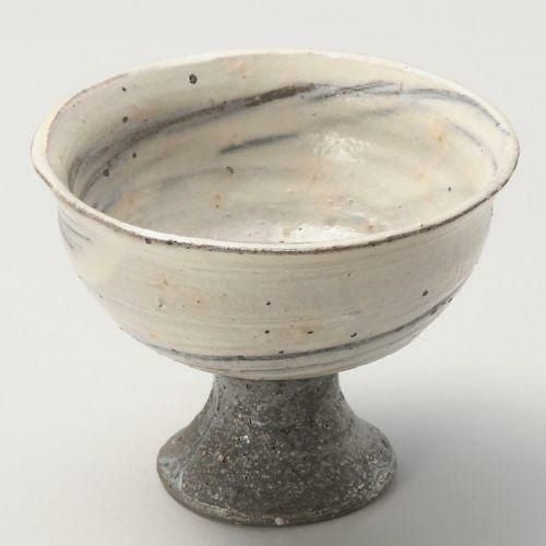 白刷毛目高台小鉢 φ10.3×7.3cm 061-289