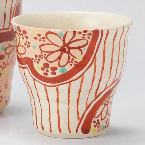 赤絵小町ぐい呑 φ6.8×6.5cm(110cc) 272-029