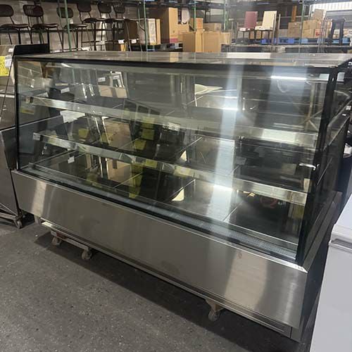 【中古】対面冷蔵ショーケース フクシマガリレイ(福島工業) Fケース 幅1500×奥行750×高さ1100 【送料別途見積】【福岡店在庫】