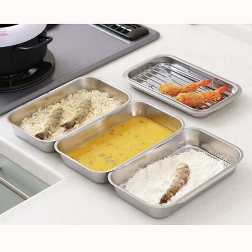 ステンレス連結バット（フタ・アミ付）　新品/小物送料対象商品