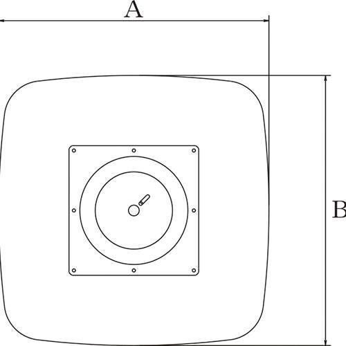 アルミ鋳物テーブル脚 ベースサイズ：A502×B502×高さ700 品番：SO-N 塗装カラー：44 ポール：60φ