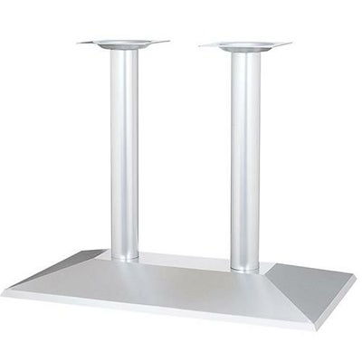 アルミ鋳物テーブル脚 ベースサイズ：A850×B500×高さ700 品番：TO-F-W 塗装カラー：88 ポール：76φ×2