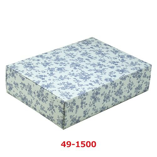 包装紙 ブルーフラワー 半才判 49-1500/50枚袋入