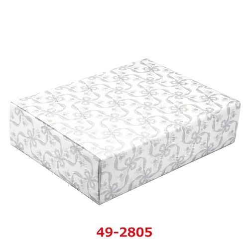 包装紙 フラールリボン銀 全判 49-2805