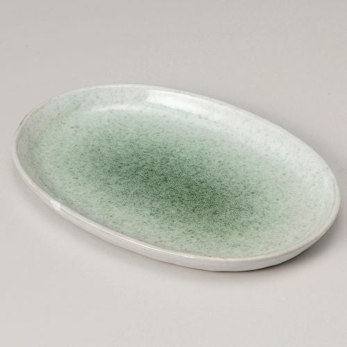 新緑8.5小判皿 26×17.8cm 194-089