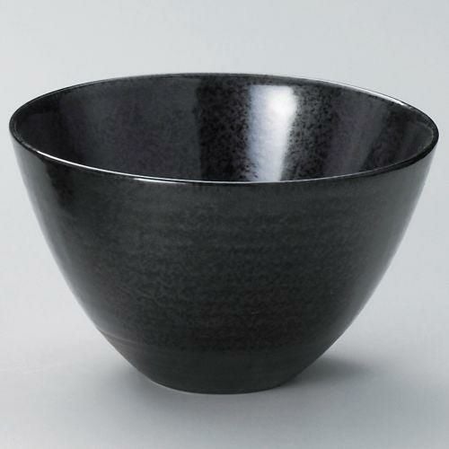 黒水晶モダン4.5丼 φ14.5×8cm 320-049
