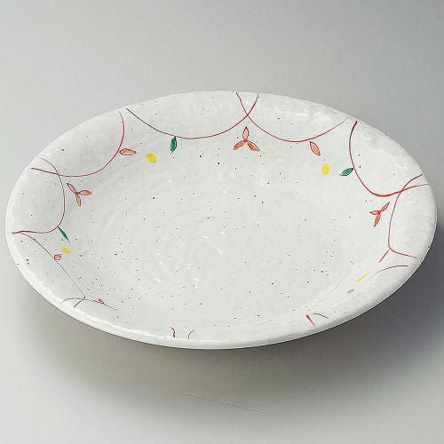 粉引小花尺皿 φ31.5×5.6cm 170-069