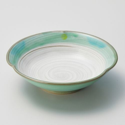 新緑平向付 φ15.8×4.5cm 046-149