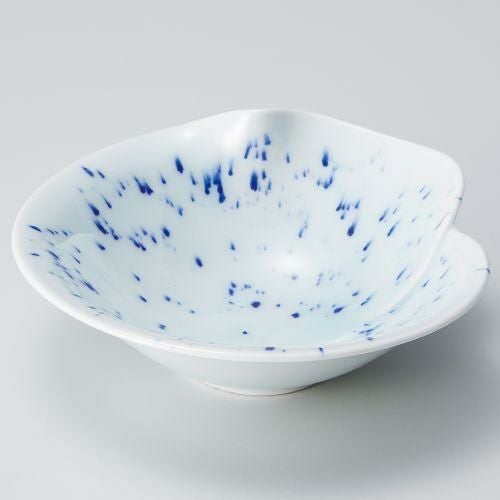 青白磁呉須乱点向付 18×17.5×6cm 042-129