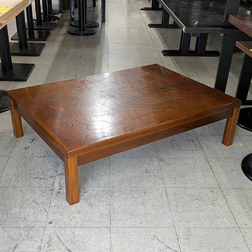 中古】座卓 ブラウン 幅1605×奥行605×高さ335 【送料別途見積】【業務