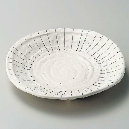 白マット十草7.0皿 φ22×3.5cm 206-189