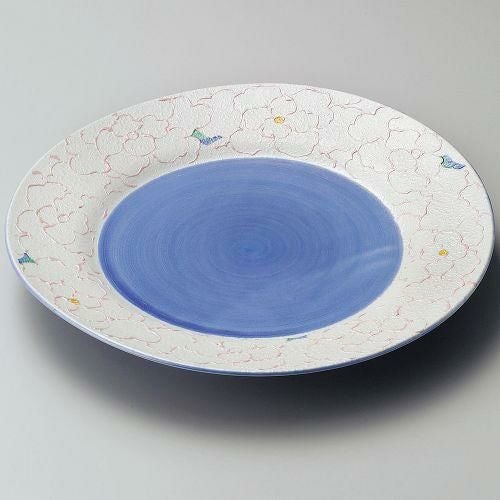 花銀彩リム付26cm皿 φ26.5×3.5cm 178-019