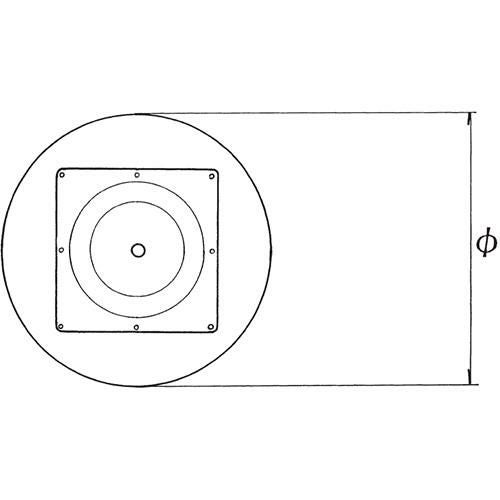 スチールベーステーブル脚 ベースサイズ：A400φ×高さ700 品番：RS-D 塗装カラー：11 ポール：60φ