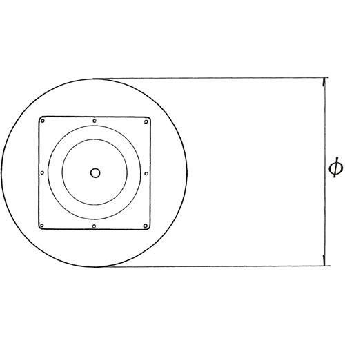 ステンレスH.Lベーステーブル脚 ベースサイズ：A450φ×高さ700 品番：RS-D（ステンレスH・L） 塗装カラー：ポールCRヘアーライン ポール：60φ