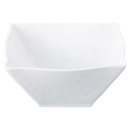 アーバンエンボス角鉢(L) 18.3×18.3×8.8cm 488-129