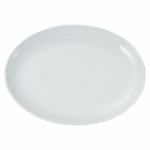 白中華白玉14吋メタプラター 36.3×26×3.8cm 584-089