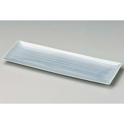 薄墨青磁35cm長角皿 35.8×12.3×1.8cm 134-139