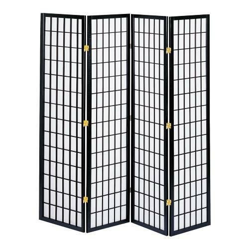 KOEKI】和風衝立4連 JP-M180-4(BK)/新品/送料無料 | 仕切り・衝立