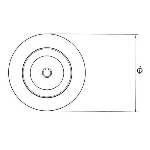 スチールベーステーブル脚 ベースサイズ：A390φ×高さ700 品番：RS 塗装カラー：99 ポール：38φ