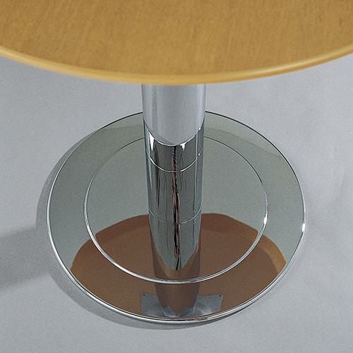 スチールベーステーブル脚 ベースサイズ：A400φ×高さ700 品番：RSQ-D 塗装カラー：88 ポール：60φ