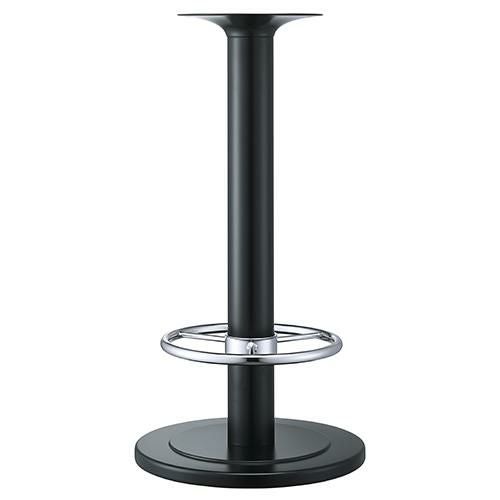 ハヤシ スチールベースハイテーブル脚（足掛付） ベースサイズ：A500φ×H40×【高さ指定可】 品番：RSQ-DH 塗装カラー：441-STP ポール：101φ/送料別