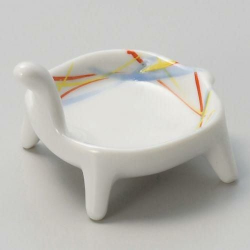 赤絵亀型珍味 7×6×4.7cm 089-229