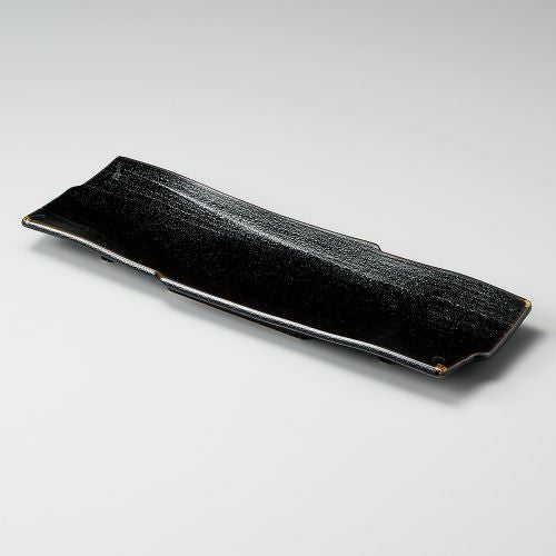 ゆず天目13.0長皿 39×12.7×3cm 156-039