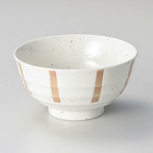 白結晶ストライプ5.5多用丼 φ17.2×8.8cm 337-038 (10個入)