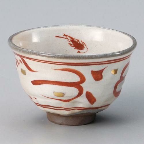 赤絵波4.5丼 φ12.5×8cm 328-069