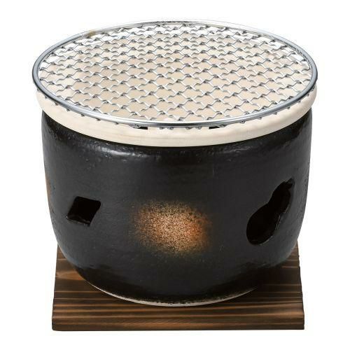 伊勢コンロ丸5号(金網・敷板付) φ17×12.5cm 393-109