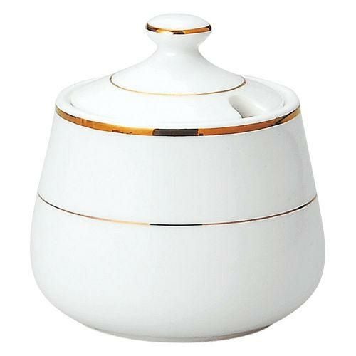 リアルゴールドシュガーポット 6.5×8.4cm(180cc) 529-139