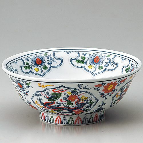 間取竜6.3高台丼 18.2×7.6cm 604-149