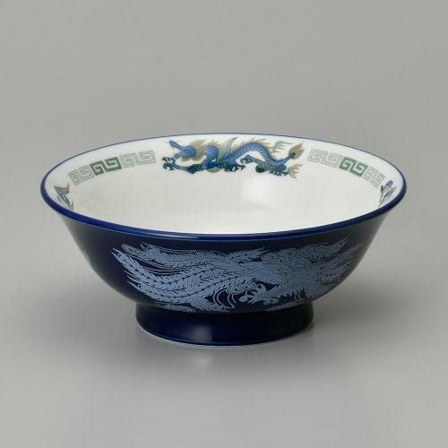 ルリ白竜6.5反高台丼 20×8cm 600-079
