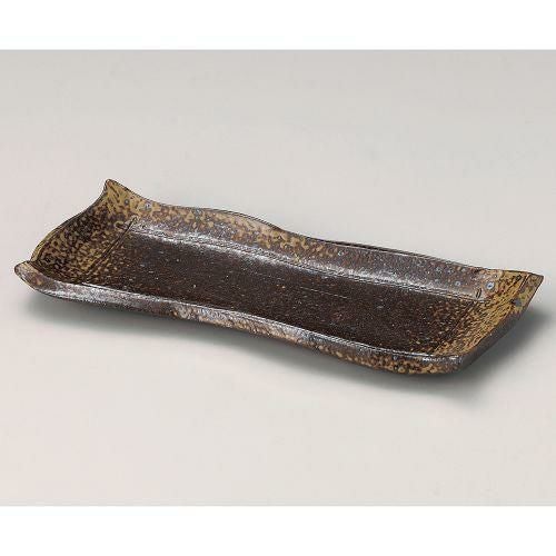 備前風モダンカット9.0長皿 28×11×2.8cm 130-189