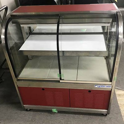 業界最長1年保証】【中古】対面冷蔵ショーケース 3段 両面引き戸 大穂 
