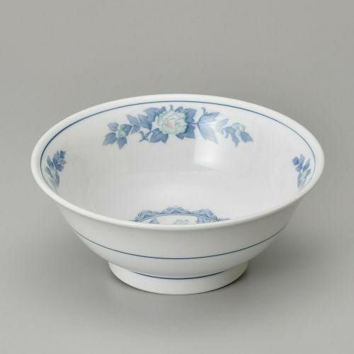 三色牡丹反高台6.5丼 φ20.3×8.3cm 600-239