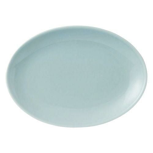青磁7吋プラター 18.8×13.6×2.1cm 648-048/582-049/業務用/新品/小物