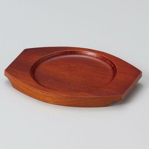 スリ塗丸木台Kφ100 16×12×H1.5cm 538-439