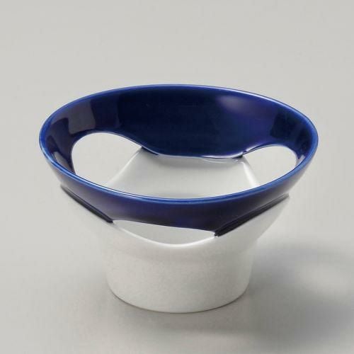 ルリ釉穴ヌキ小鉢 φ10.3×6cm 065-109