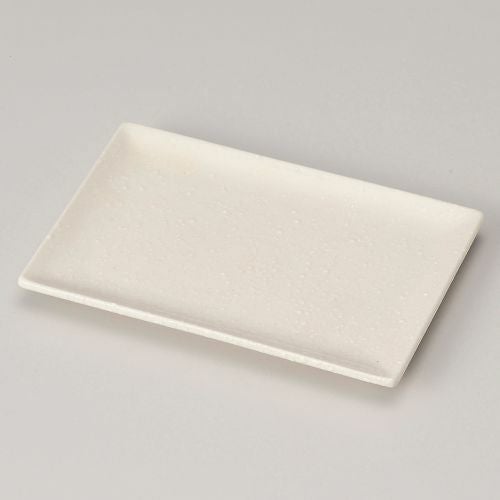 粉引長角銘々皿 16×10.7×1.4cm 221-168 (10個入)