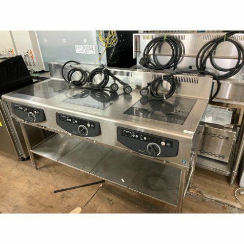 ジャンク品　ホシザキ HIH-555T12E 業務用 3口 IH コンロ HIH-555T12E-1 ホシザキ 電磁調理器 テーブルタイプ｜業務用厨房機器